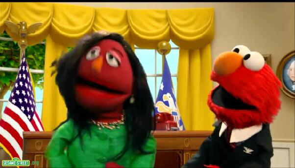 【Elmo in the White House】总统入驻白宫是这个画风！