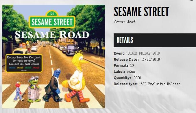 芝麻街和Entertainment One特别推出专辑Sesame Road