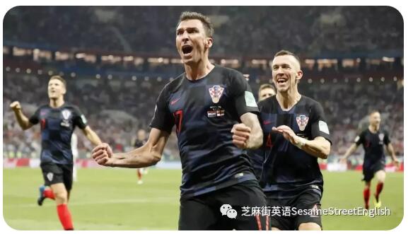 世界杯 克罗地亚队力克英格兰队 首进决赛